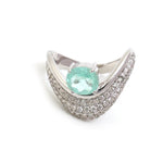 Paraiba Tourmaline Diamond Ring
