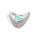 Paraiba Tourmaline Diamond Ring