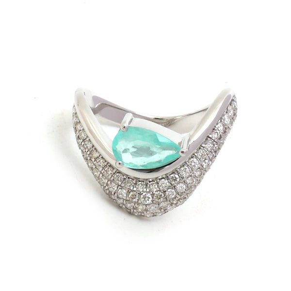 Paraiba Tourmaline Diamond Ring