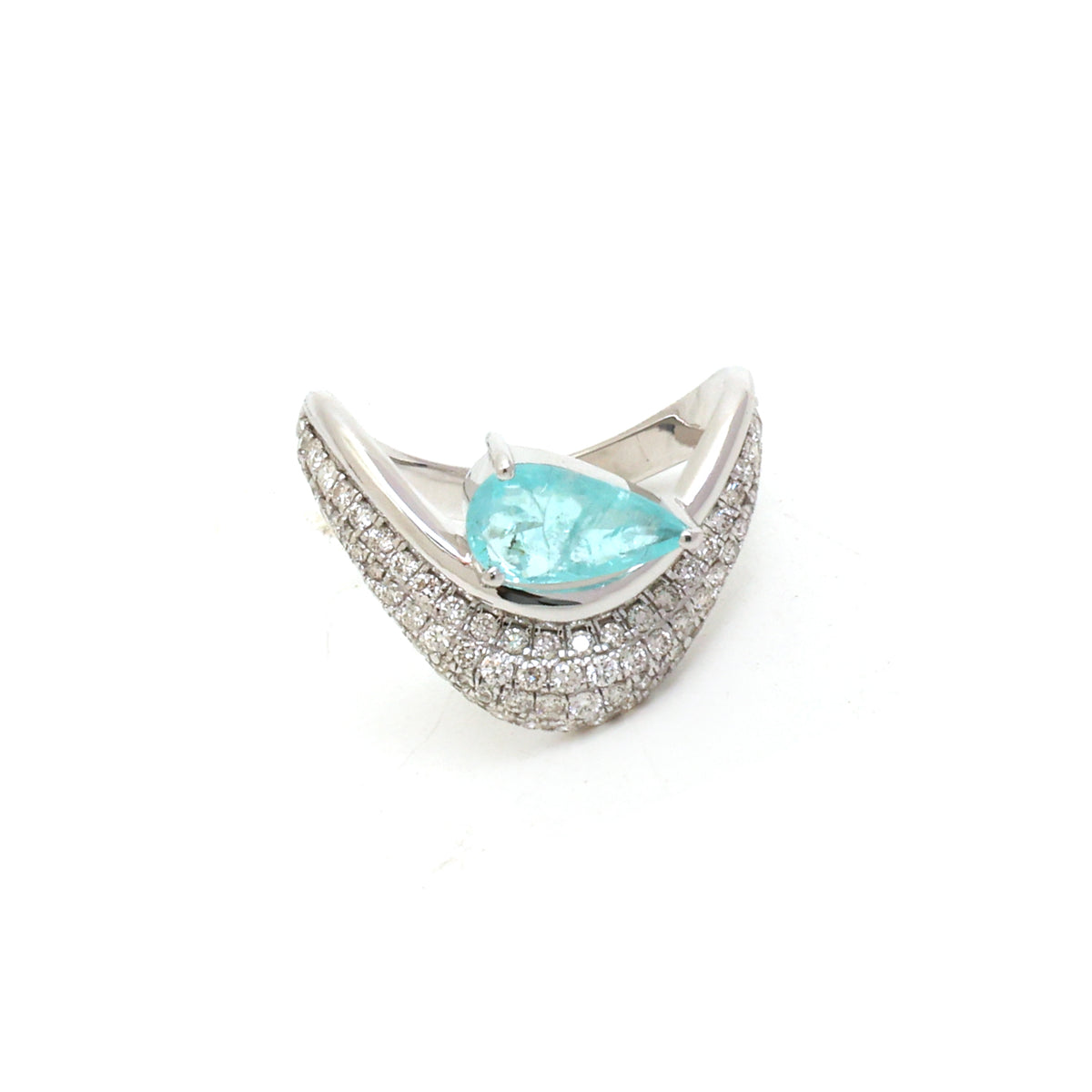 Paraiba Tourmaline Diamond Ring