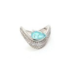 Paraiba Tourmaline Diamond Ring
