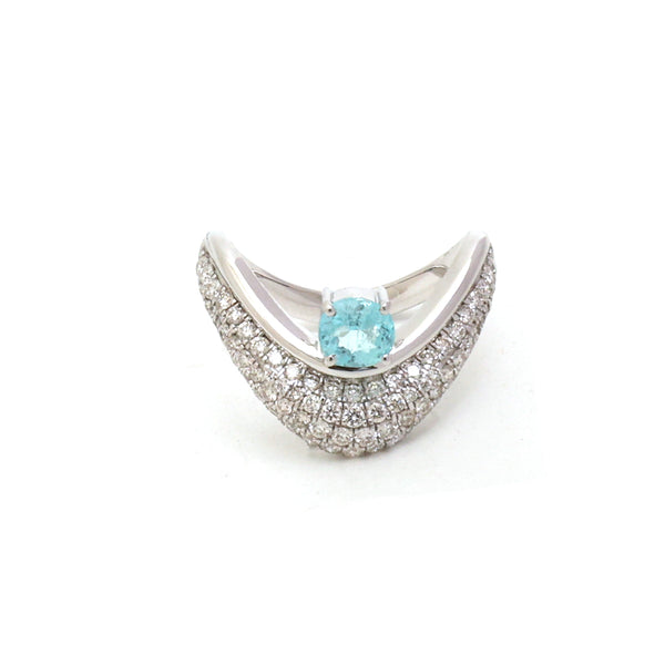 Diamond Paraiba Tourmaline Ring