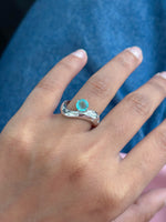 Paraiba Tourmaline Diamond Ring