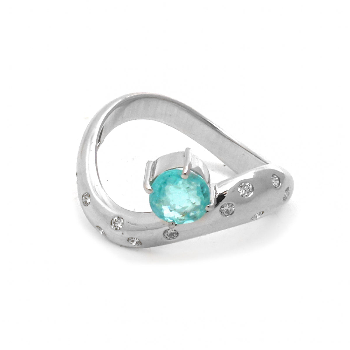 Paraiba Tourmaline Diamond Ring