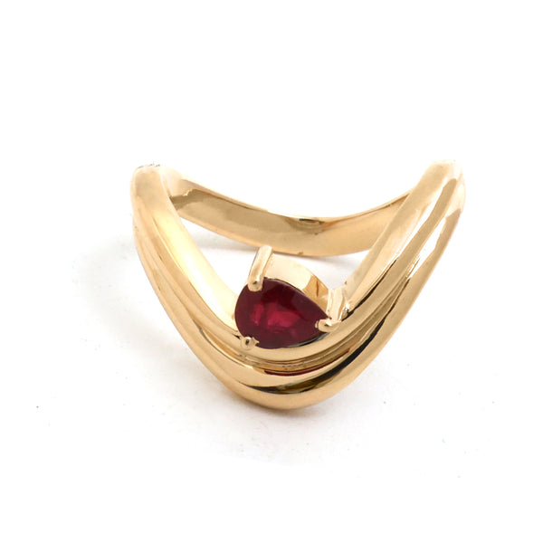 Ruby Pinky Ring