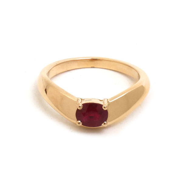 Ruby Pinky Ring