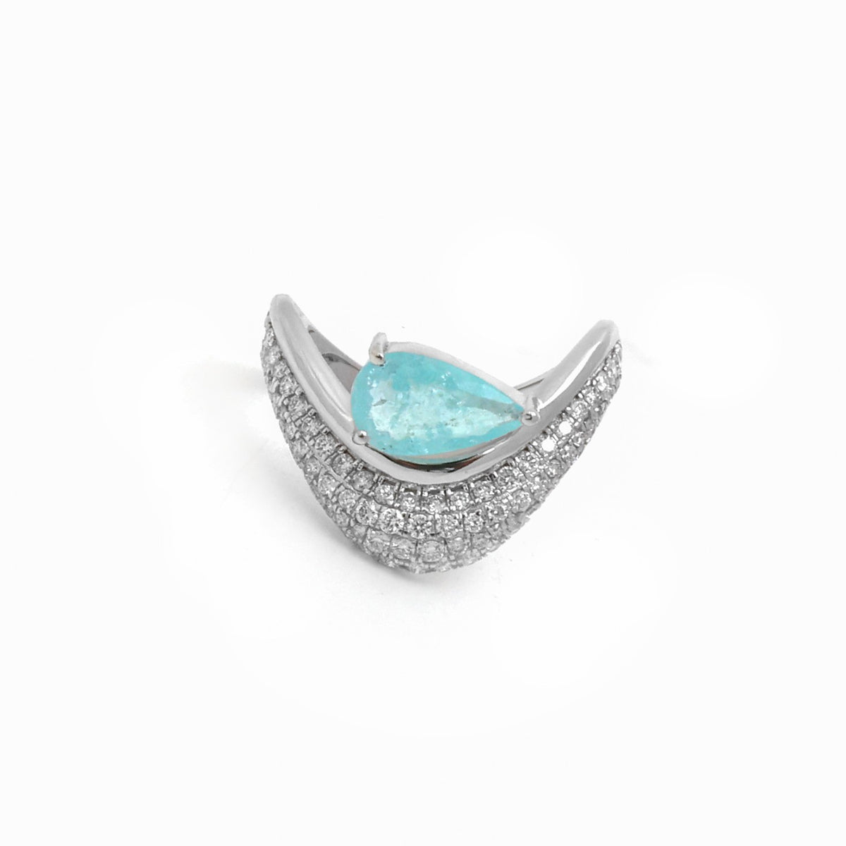 Paraiba Tourmaline Diamond Ring