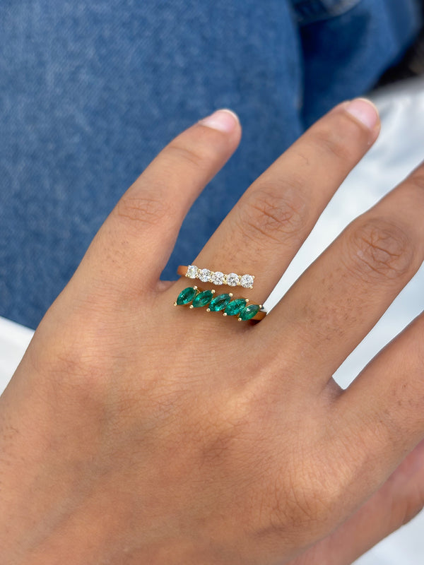Emerald Diamond Ring