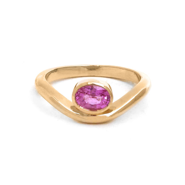 Pink Sapphire Pinky Ring