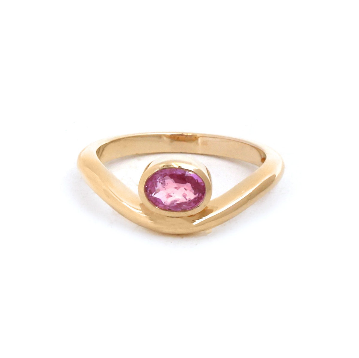 Pink Sapphire Pinky Ring