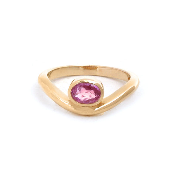 Pink Sapphire Pinky Ring