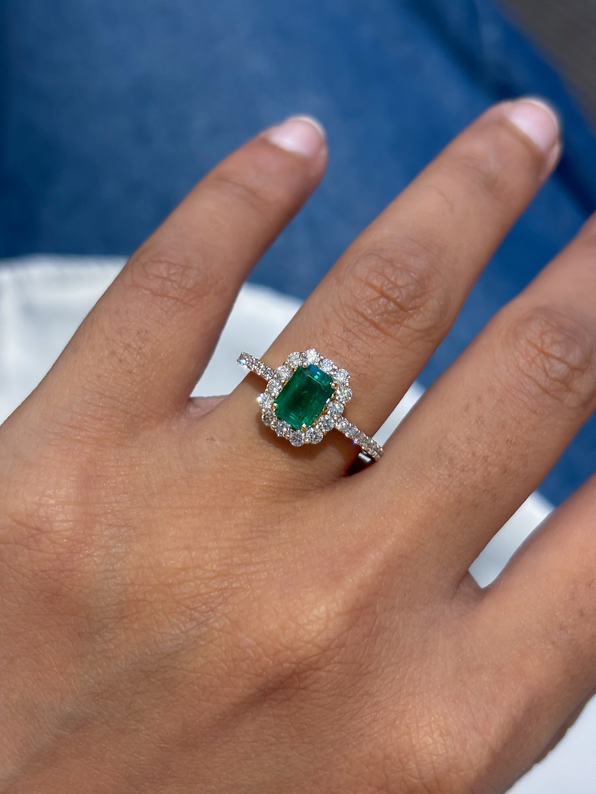 Emerald Diamond Ring