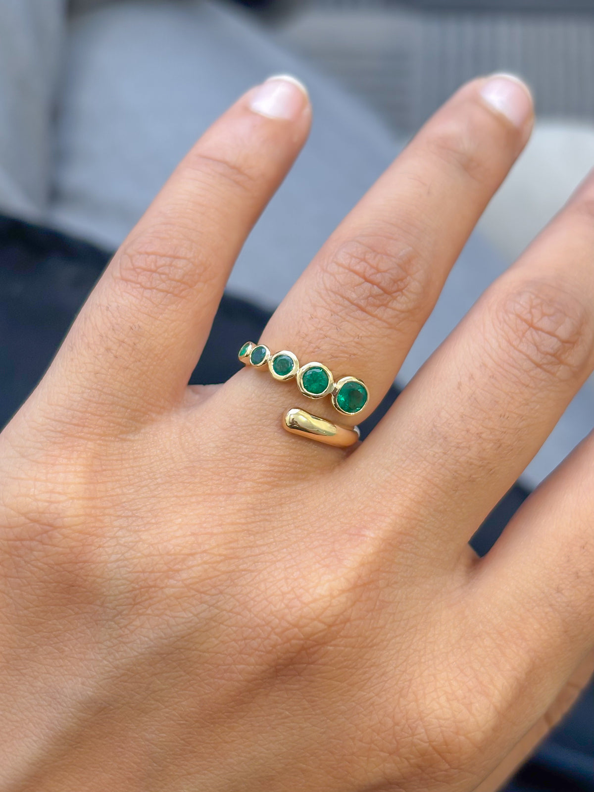 Emerald Pinky Ring