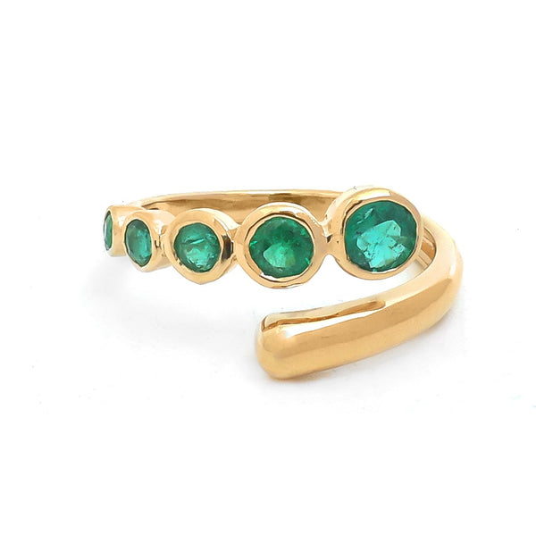 Emerald Pinky Ring