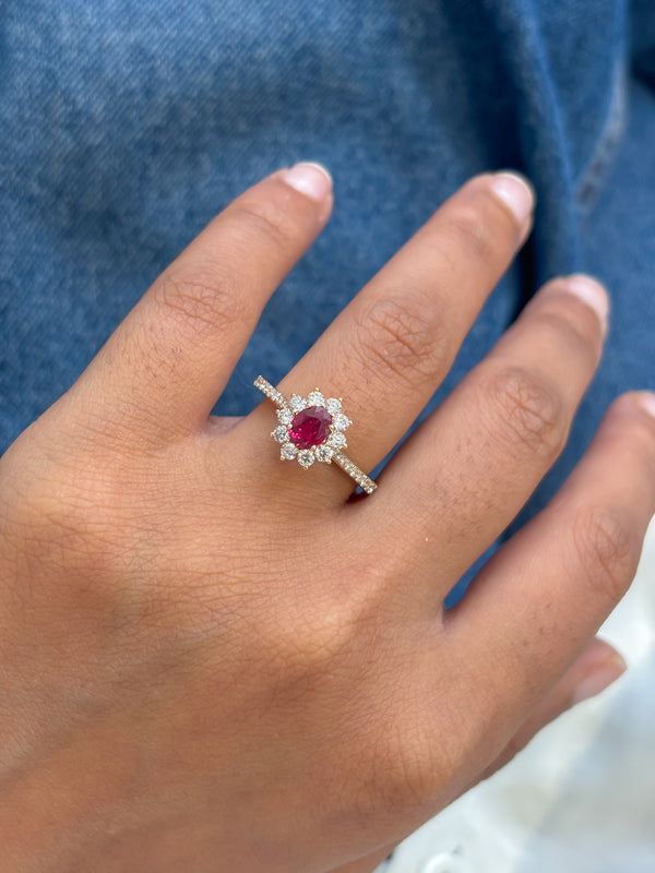 Ruby Diamond Ring