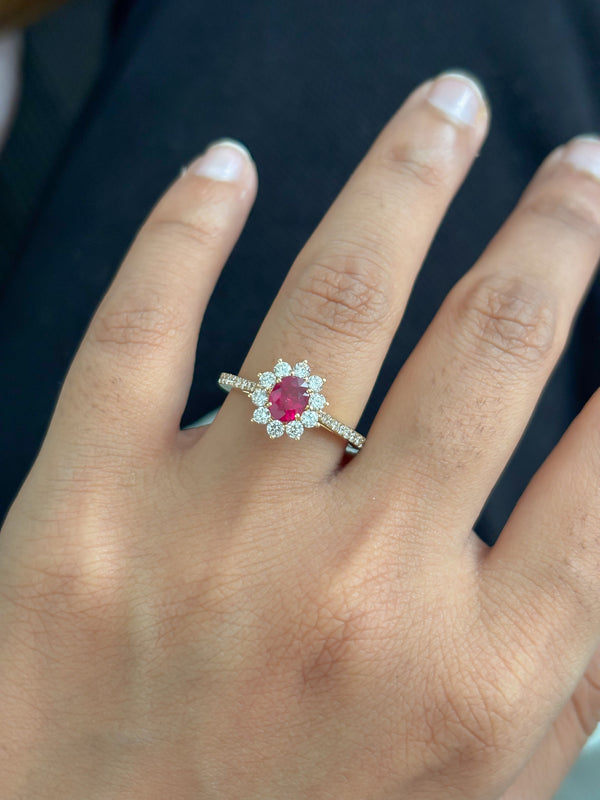 Ruby Diamond Ring