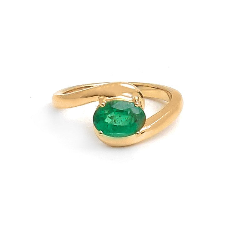 Emerald Pinky Ring