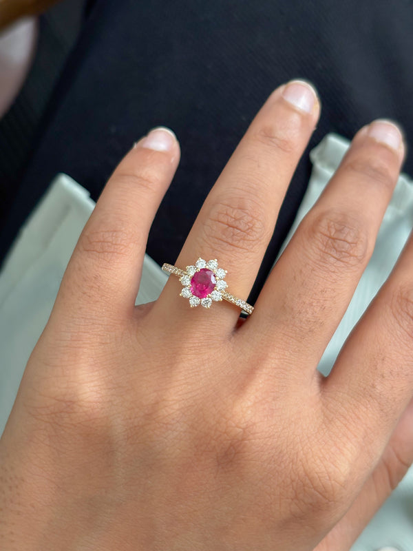 Ruby Diamond Ring