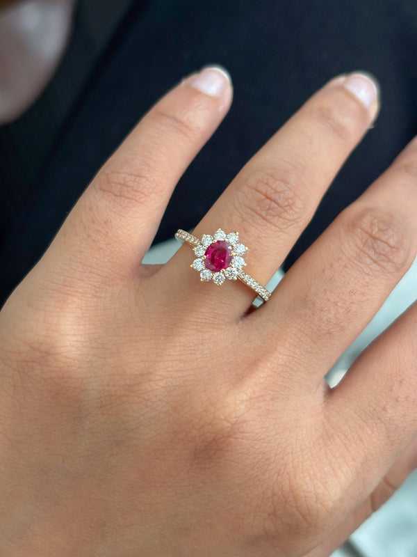 Ruby Diamond Ring