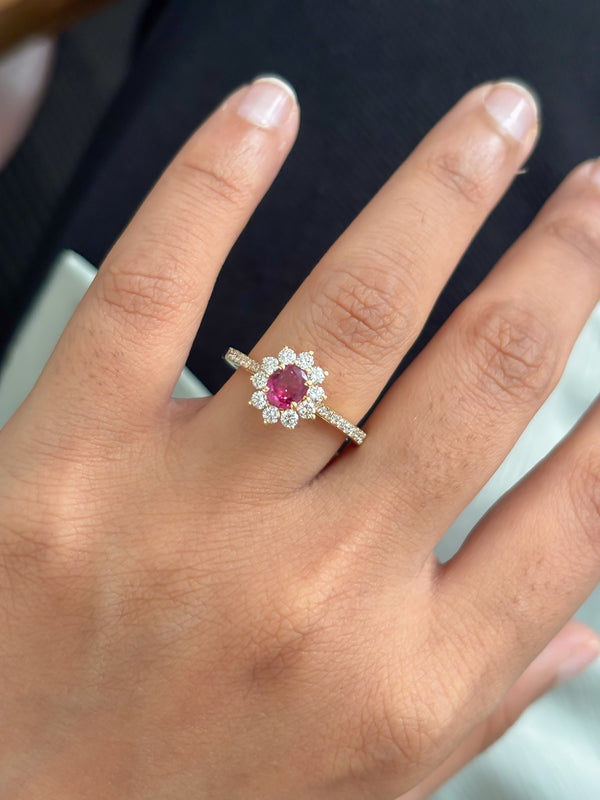 Ruby Diamond Ring