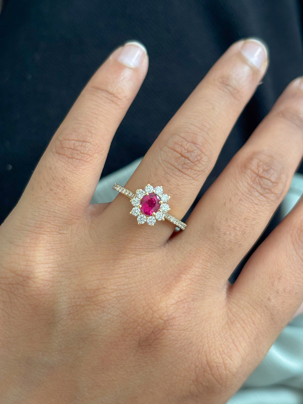 Ruby Diamond Ring