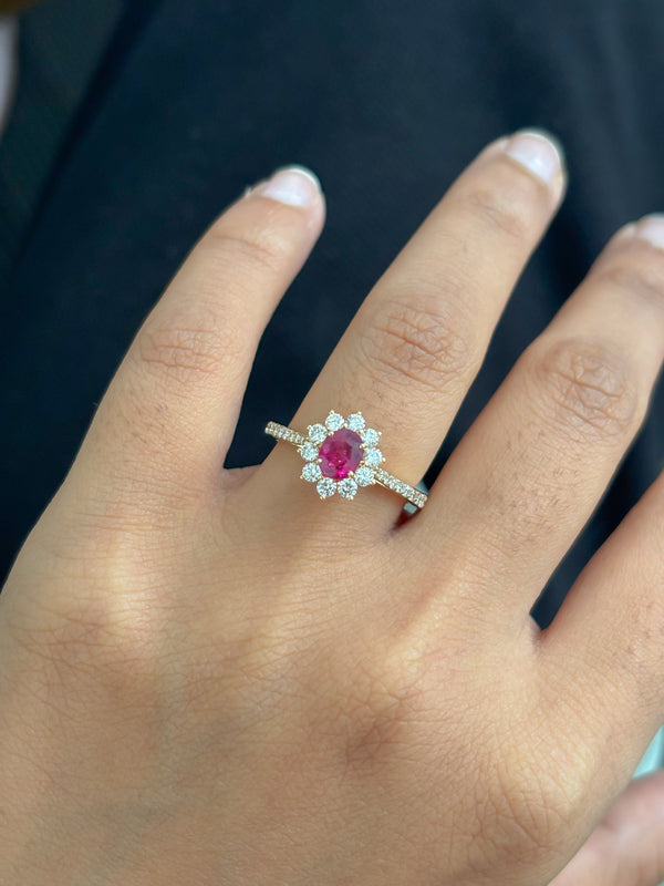 Ruby Diamond Ring