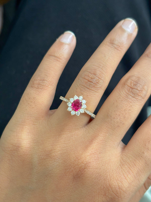 Ruby Diamond Ring