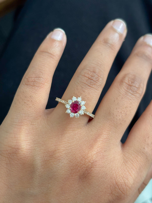 Ruby Diamond Ring