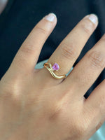 Pink Sapphire Pinky Ring