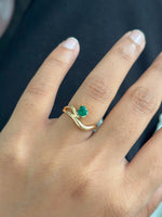 Emerald Pinky Ring