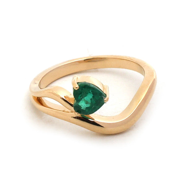 Emerald Pinky Ring