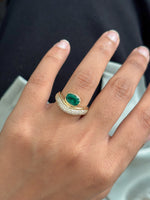 Emerald Diamond Ring