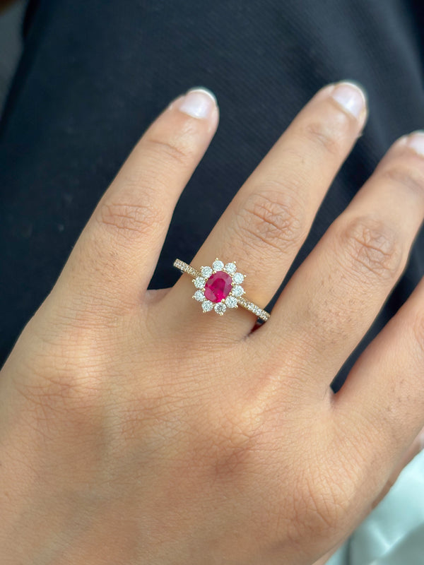 Ruby Diamond Ring