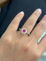 Diamond Ruby Ring
