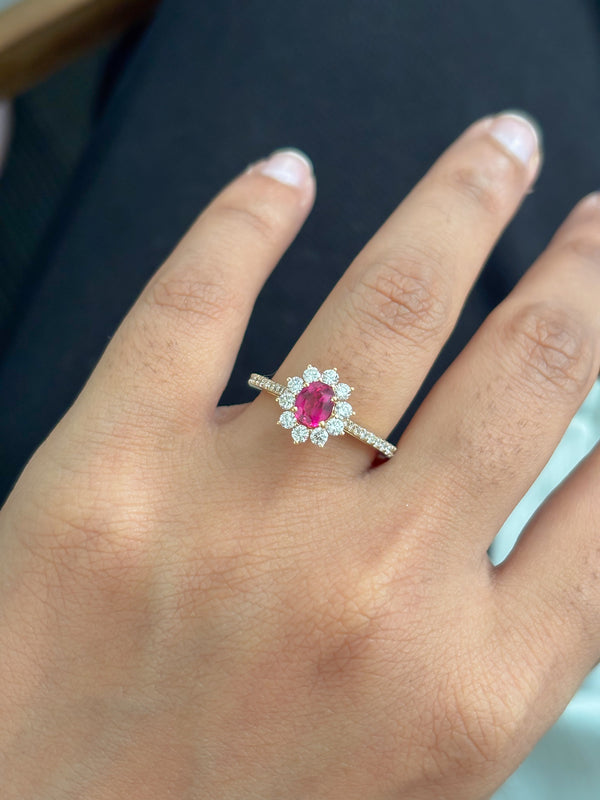 Diamond Ruby Ring
