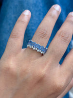 Blue Sapphire Diamond Ring
