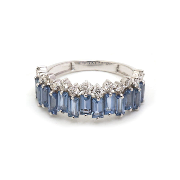 Blue Sapphire Diamond Ring