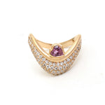 Diamond Pink Sapphire Ring