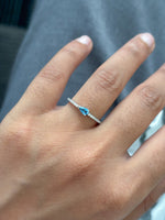 Aquamarine Diamond Ring