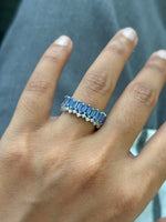 Blue Sapphire Diamond Ring