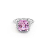 Kunzite Diamond Ring