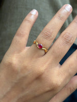 Ruby Pinky Ring