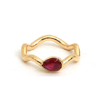 Ruby Pinky Ring