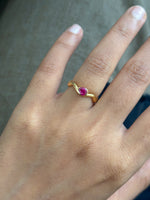 Ruby Pinky Ring