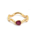 Ruby Pinky Ring