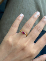 Ruby Pinky Ring