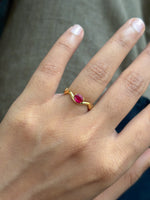 Ruby Pinky Ring