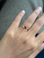 Ruby Pinky Ring