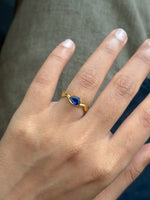 Blue Sapphire Pinky Ring
