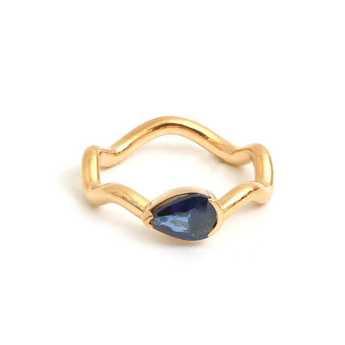 Blue Sapphire Pinky Ring
